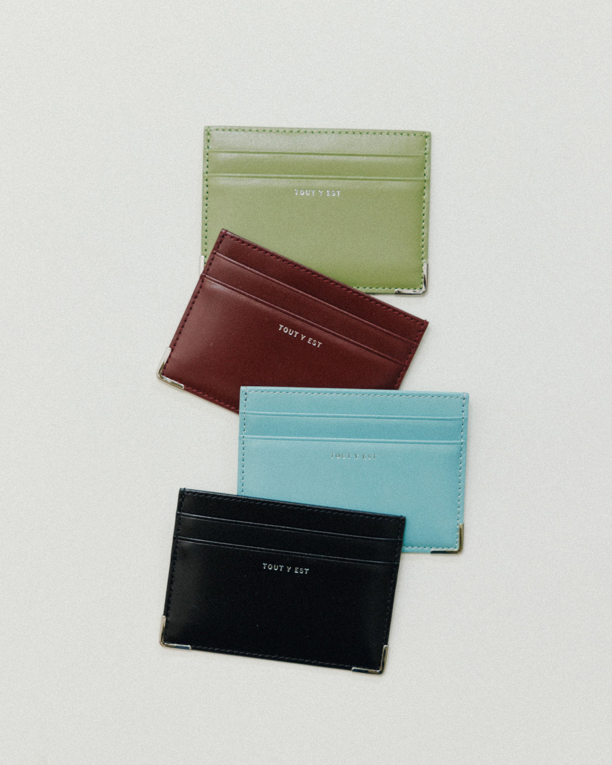 PORTE CARTES ANGLES BURGUNDY