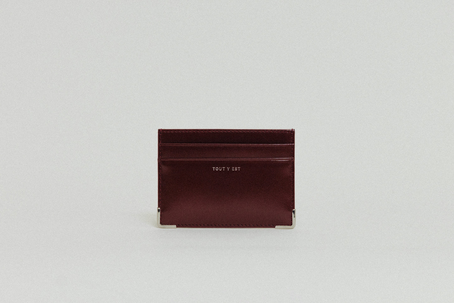 PORTE CARTES ANGLES BURGUNDY