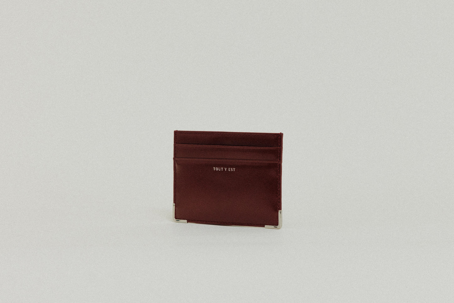 PORTE CARTES ANGLES BURGUNDY