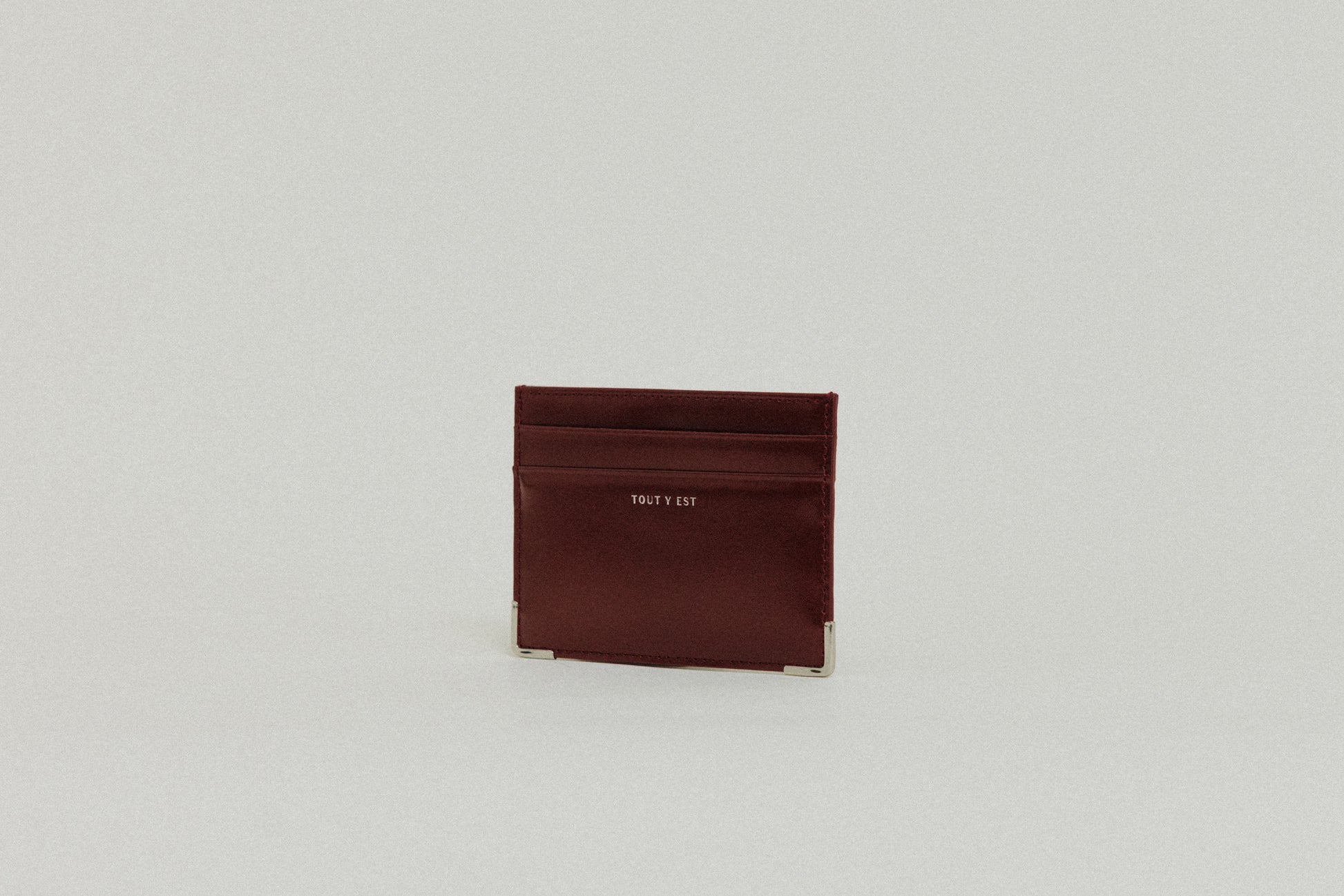 PORTE CARTES ANGLES BURGUNDY