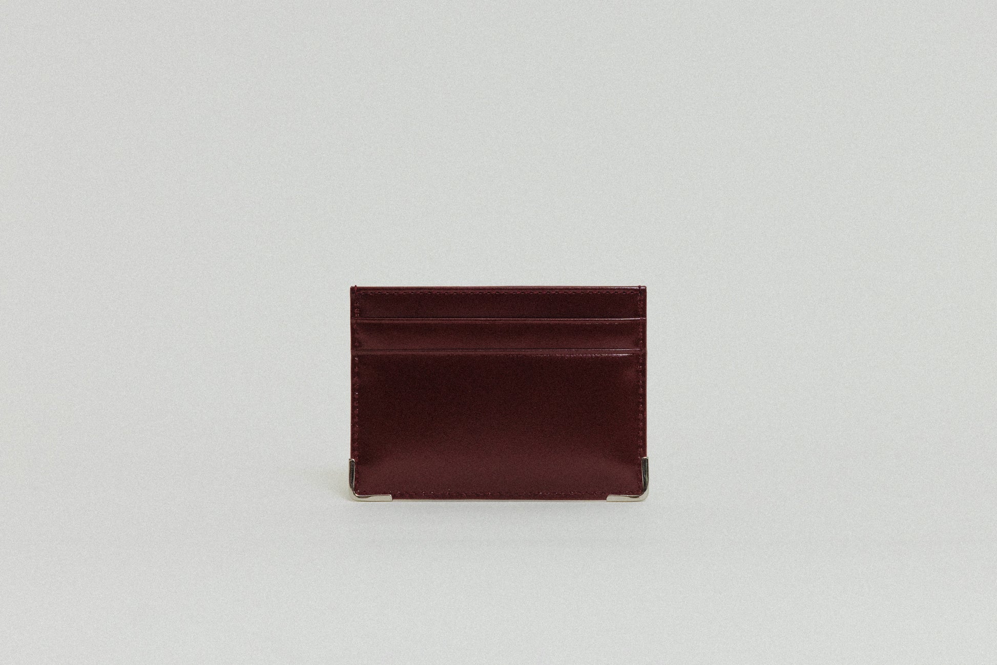 PORTE CARTES ANGLES BURGUNDY