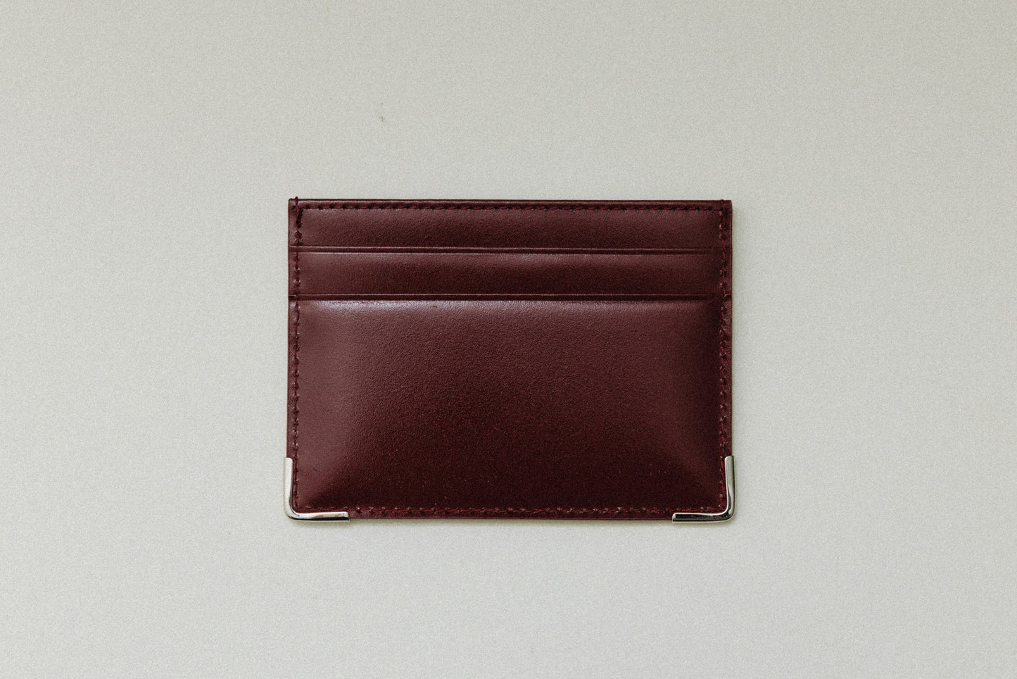 PORTE CARTES ANGLES BURGUNDY