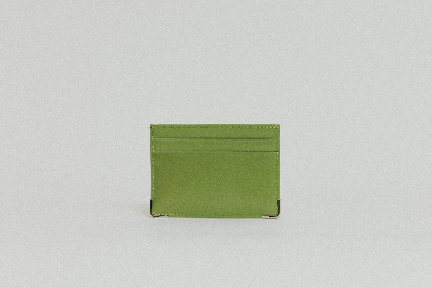 PORTE CARTES ANGLES OLIVE
