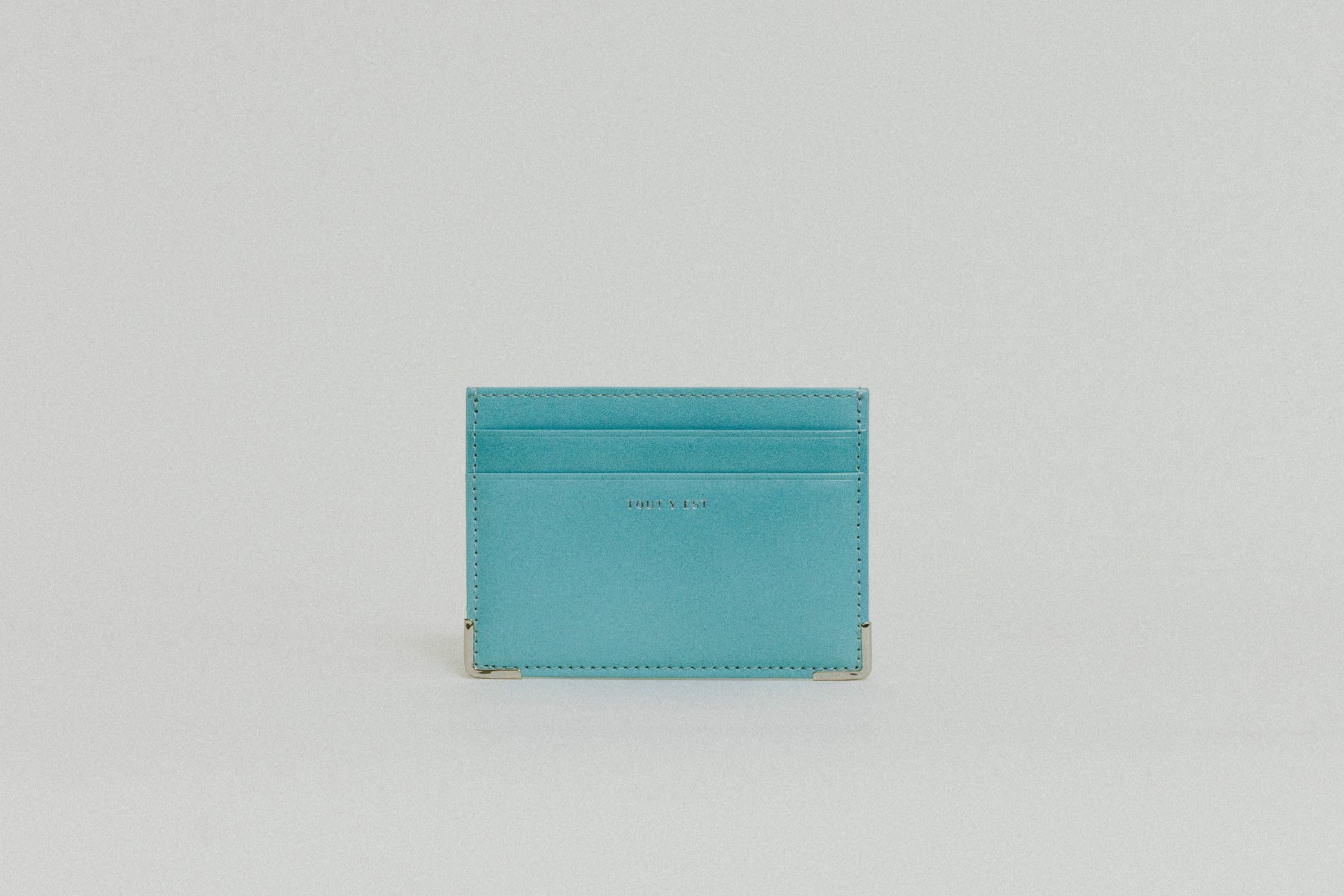 PORTE CARTES ANGLES TURQUOISE