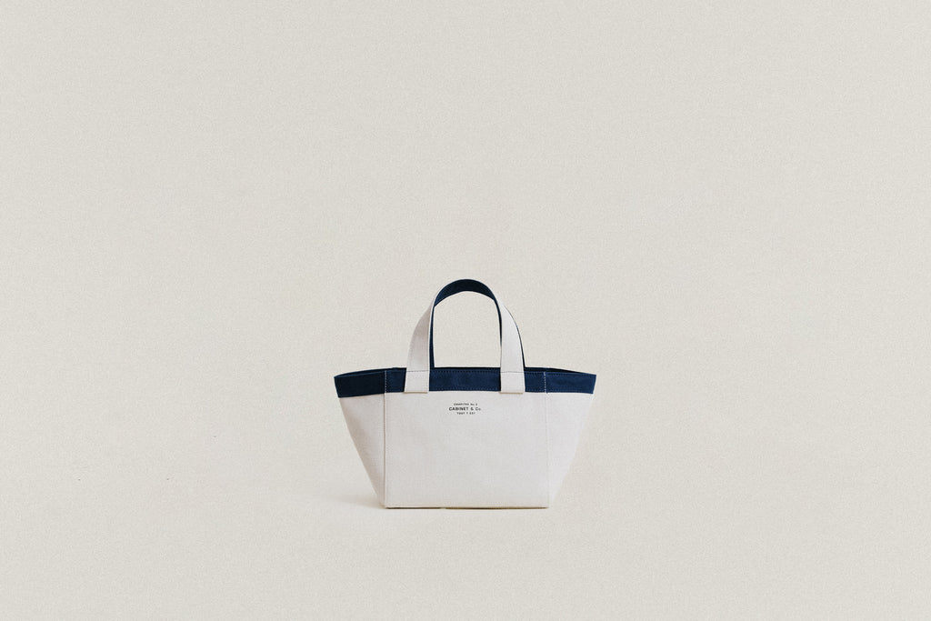 CABINET&CO. TOTE SMALL NAVY