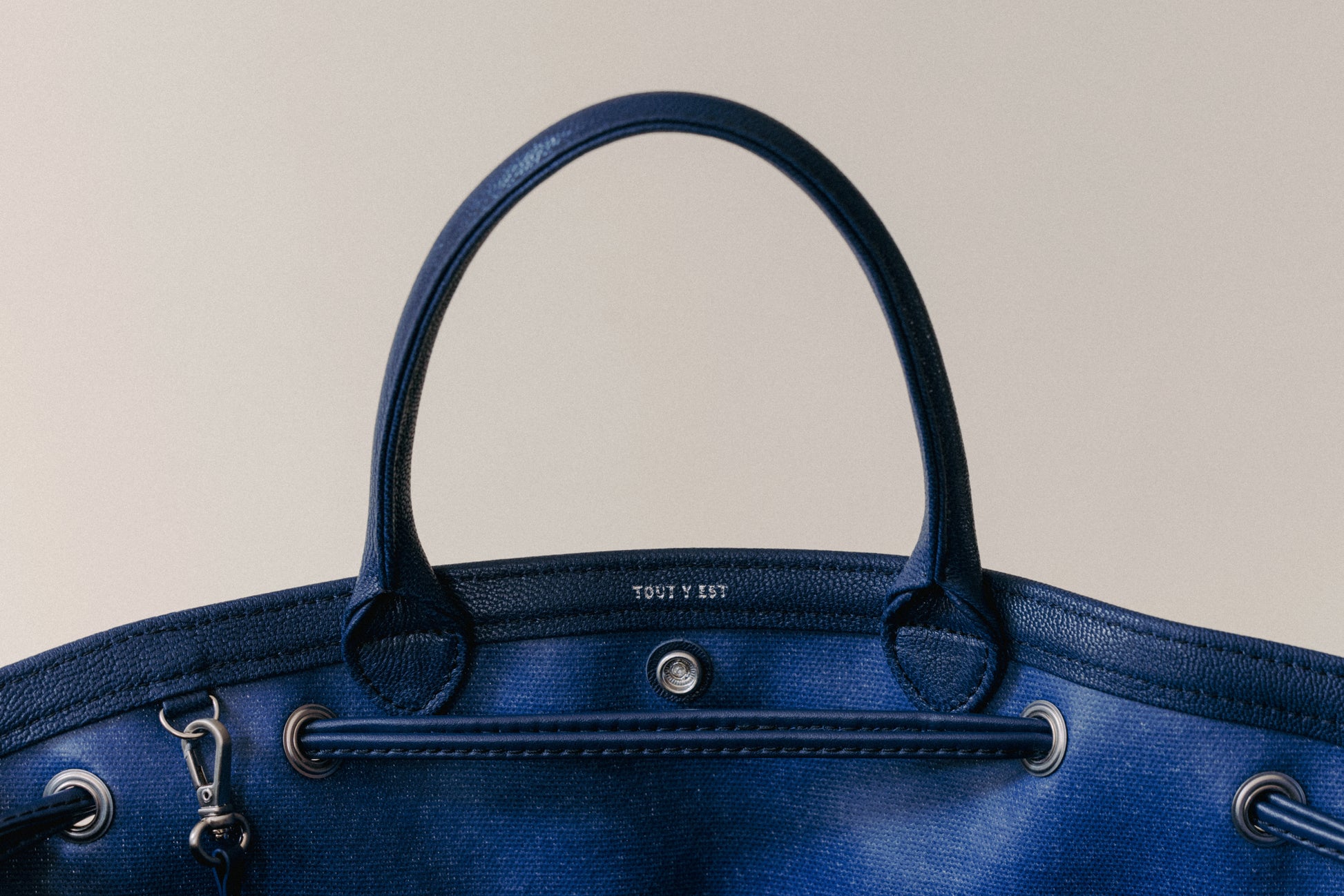 SAC COQUILLE MINI BLUE