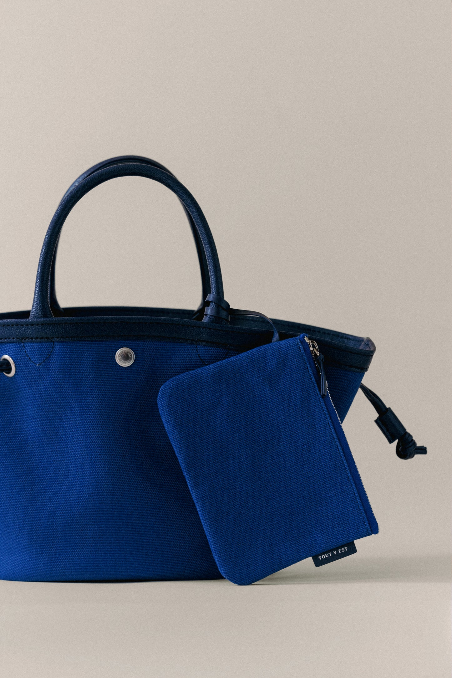 SAC COQUILLE MINI BLUE