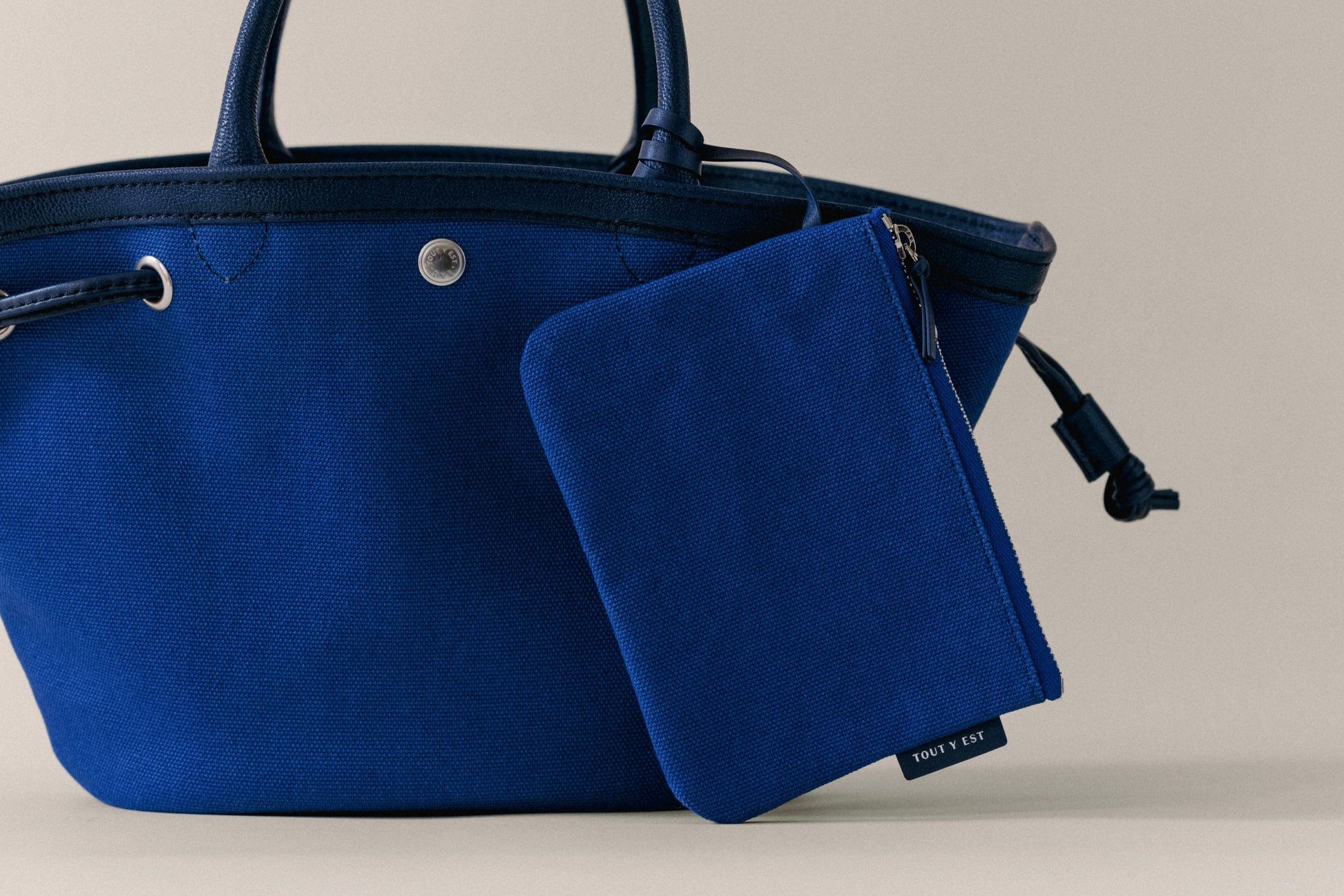 SAC COQUILLE MINI BLUE