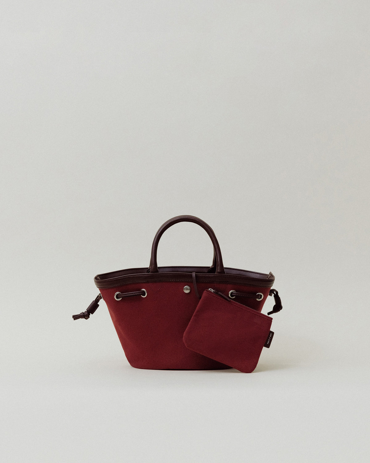 SAC COQUILLE MINI BURGUNDY