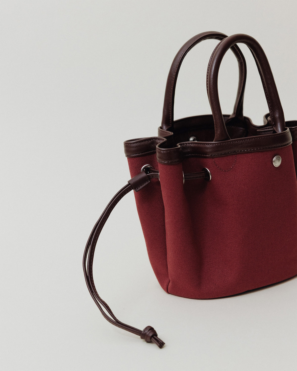 SAC COQUILLE MINI BURGUNDY