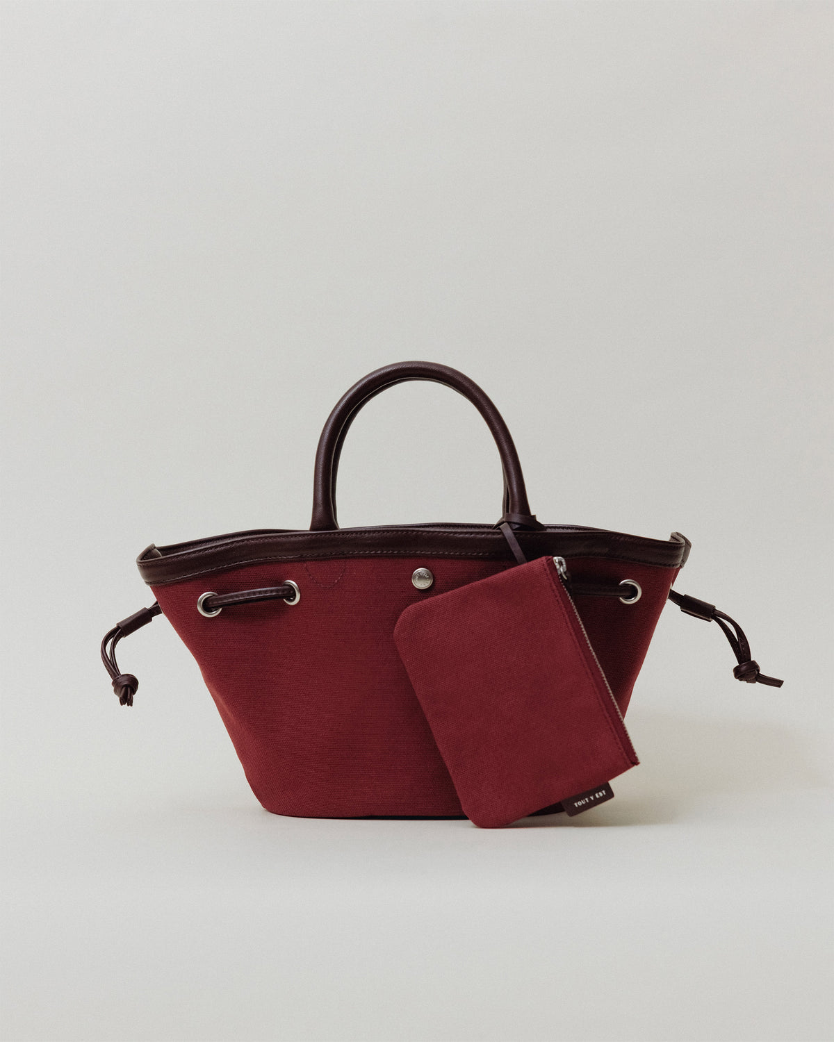 SAC COQUILLE MINI BURGUNDY