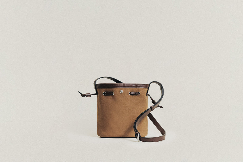 SAC COQUILLE BUCKET MINI TAN