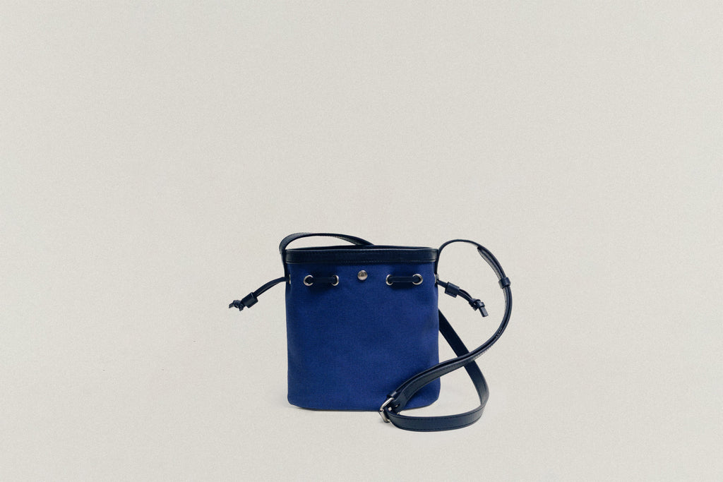 SAC COQUILLE BUCKET MINI BLUE