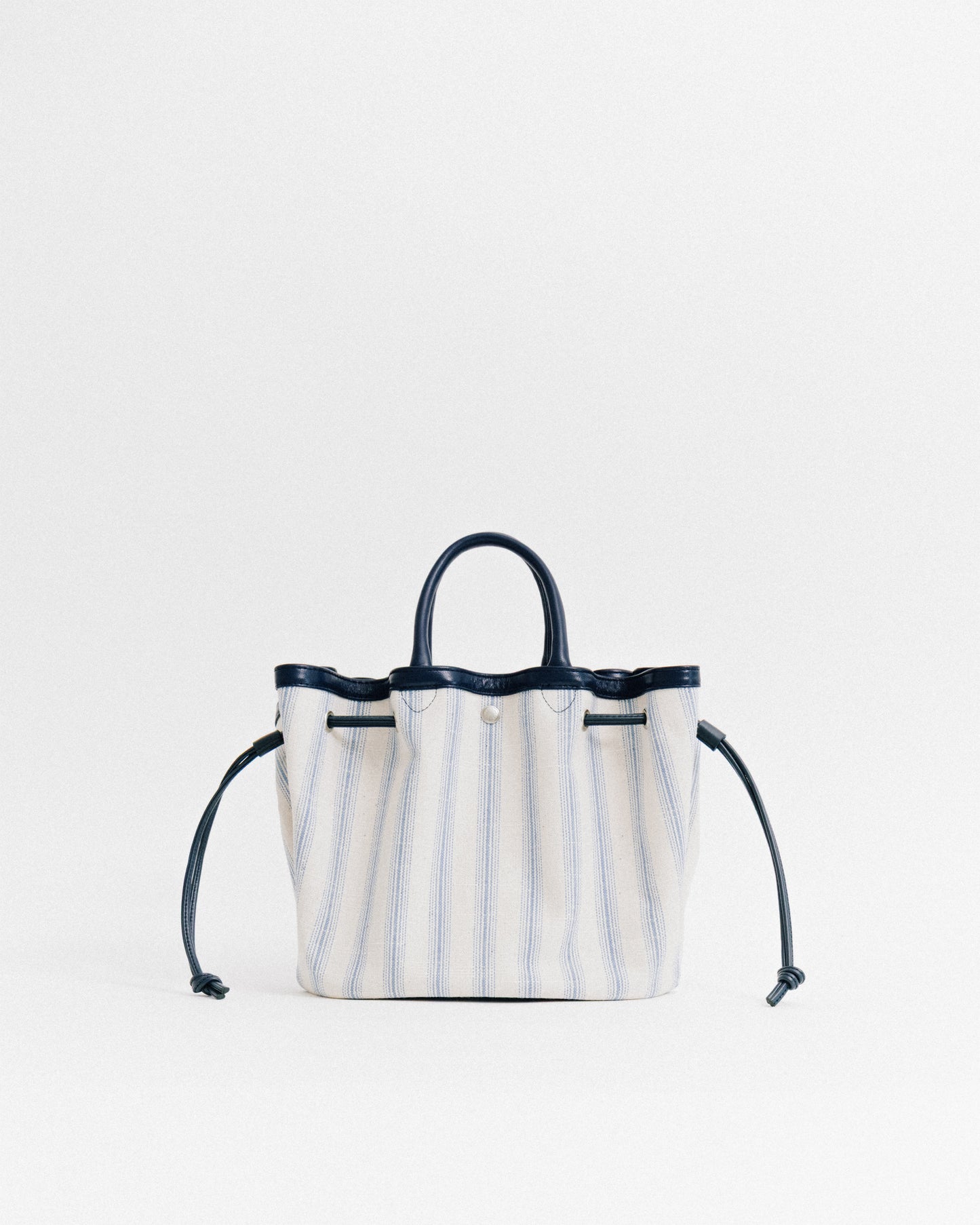 SAC COQUILLE SMALL BLUE STRIPE