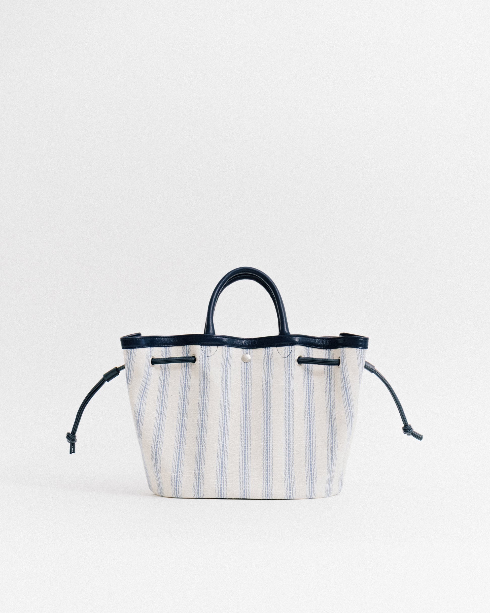 SAC COQUILLE SMALL BLUE STRIPE