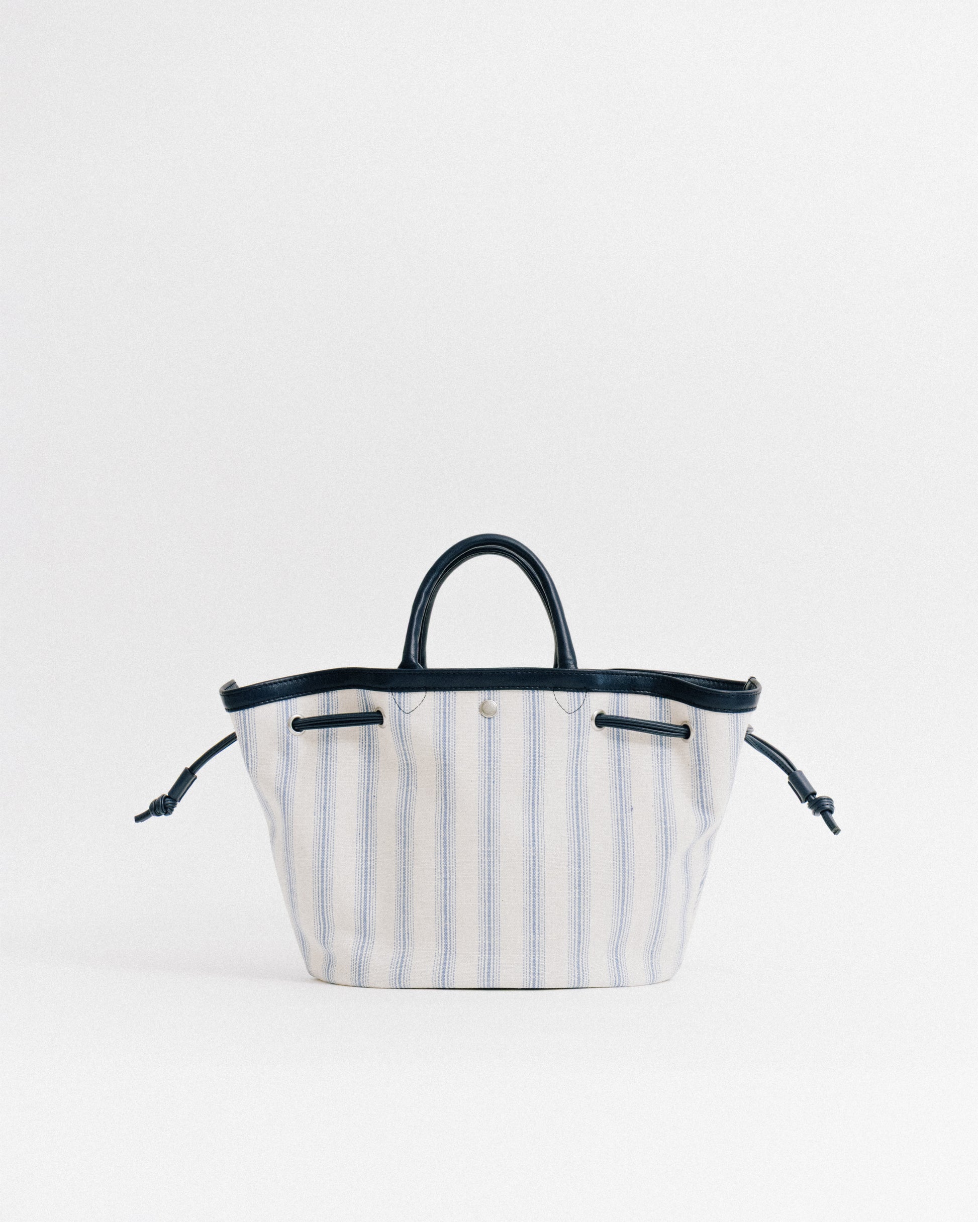 SAC COQUILLE SMALL BLUE STRIPE