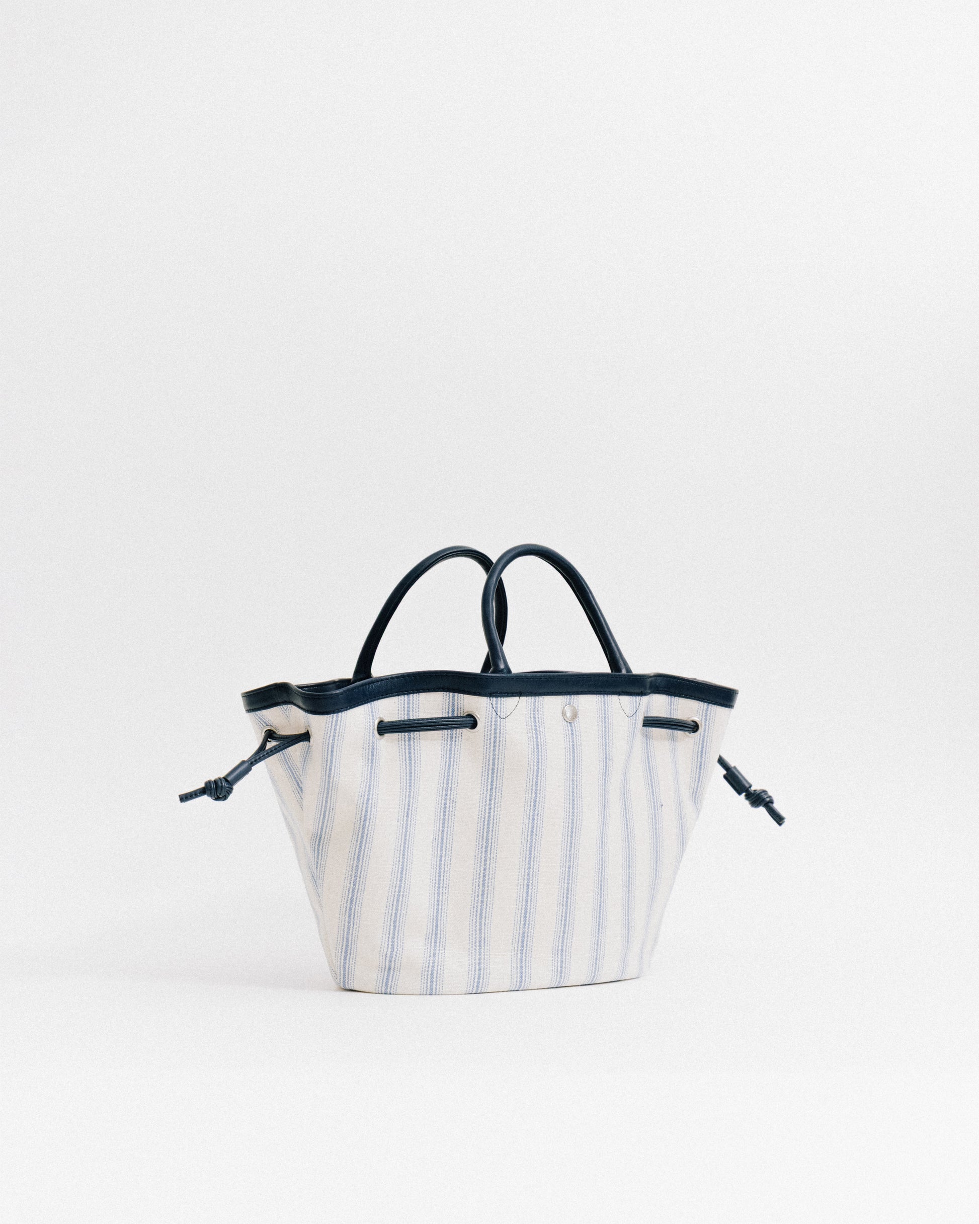 SAC COQUILLE SMALL BLUE STRIPE