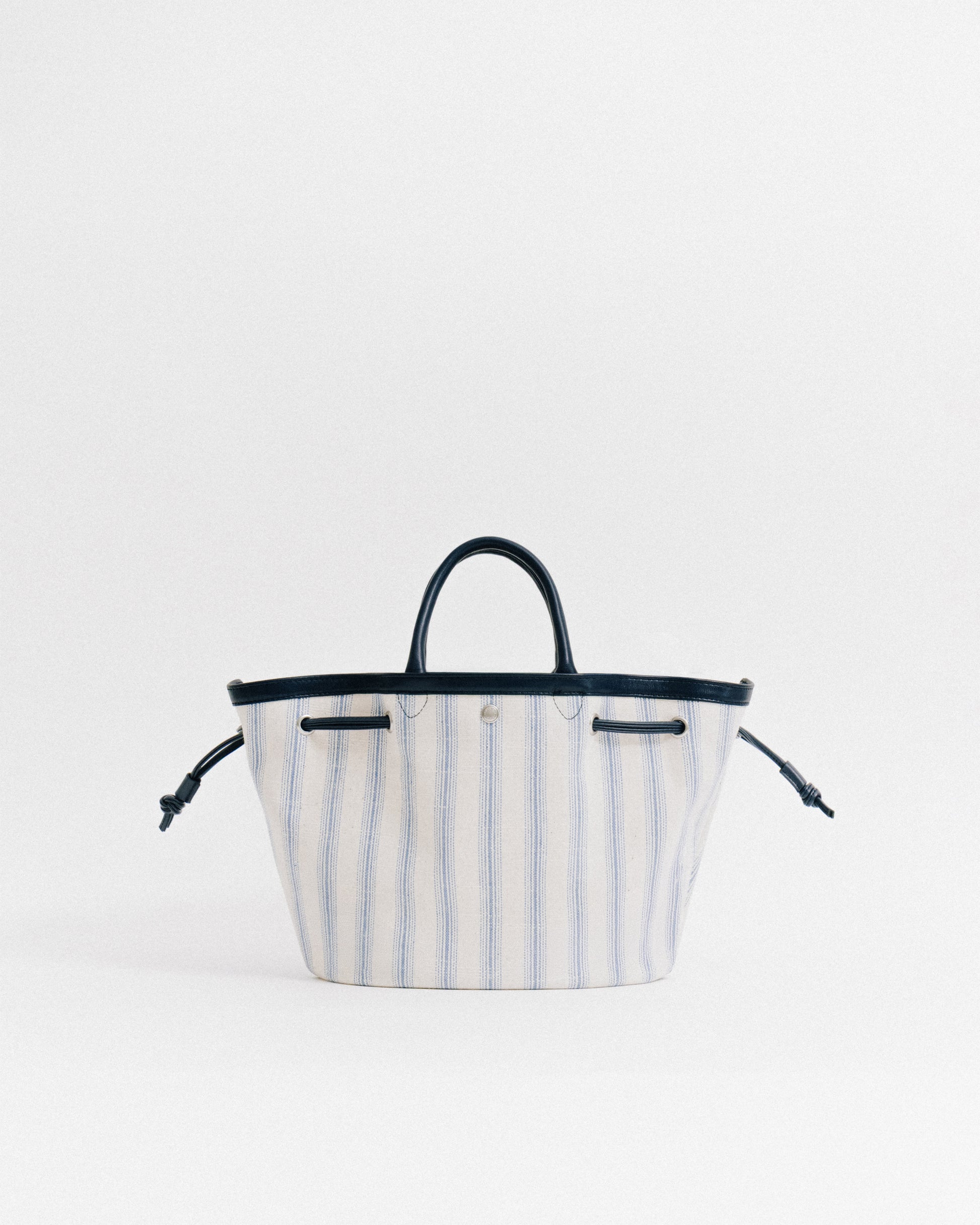 SAC COQUILLE SMALL BLUE STRIPE