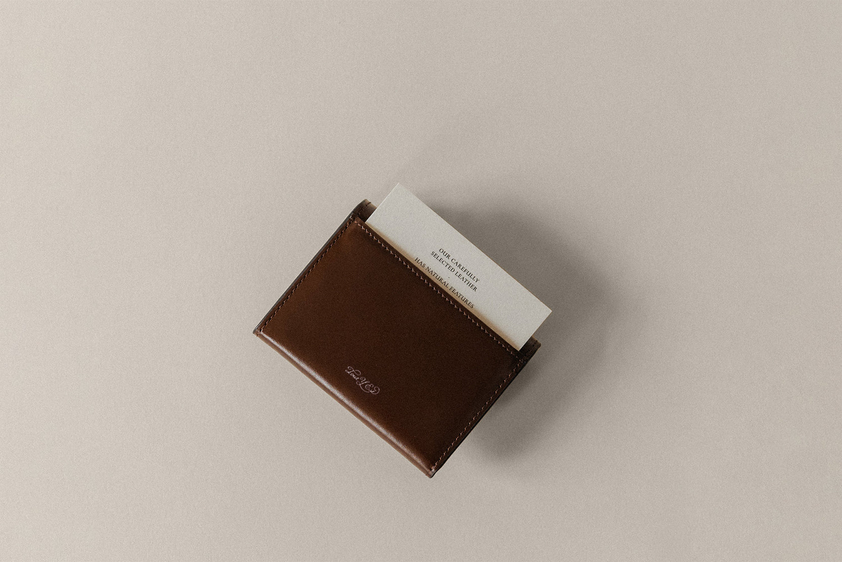 PORTE CARTES LOQUET BROWN