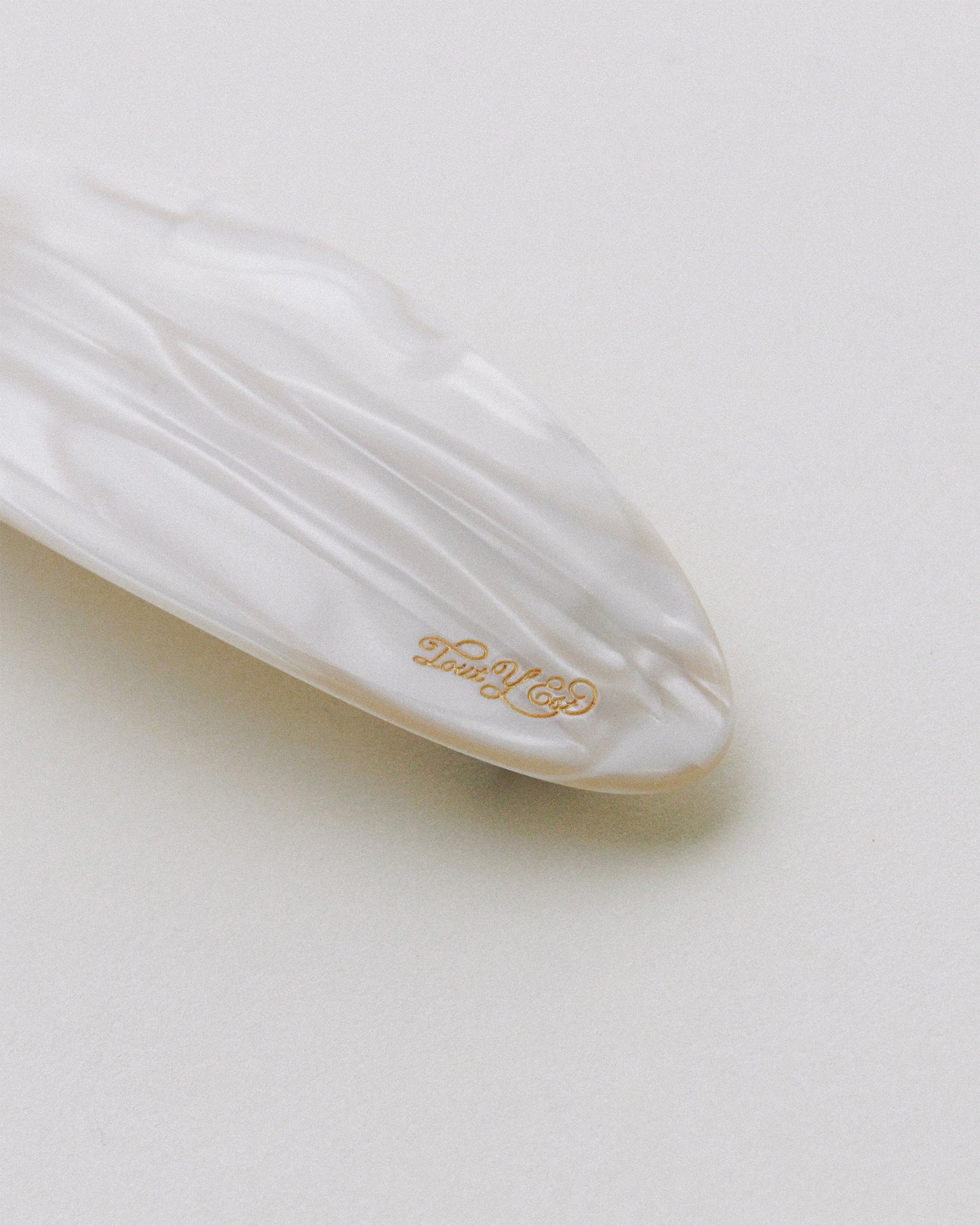 BARRETTE OVALE IVORY