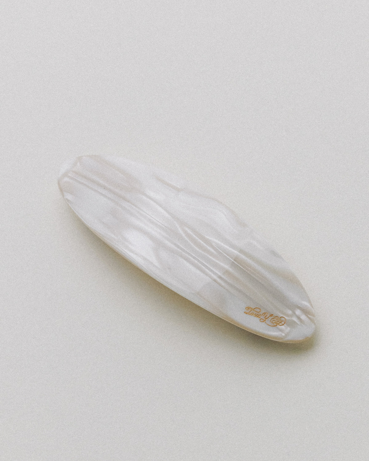 BARRETTE OVALE IVORY