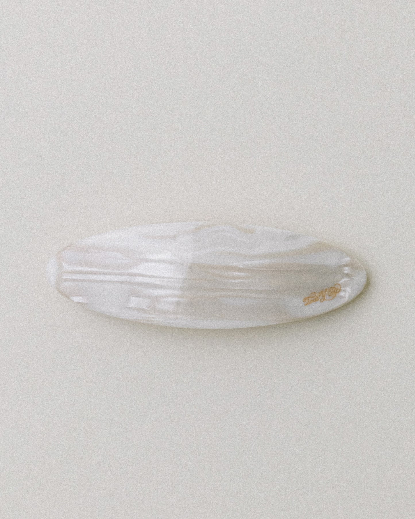 BARRETTE OVALE IVORY