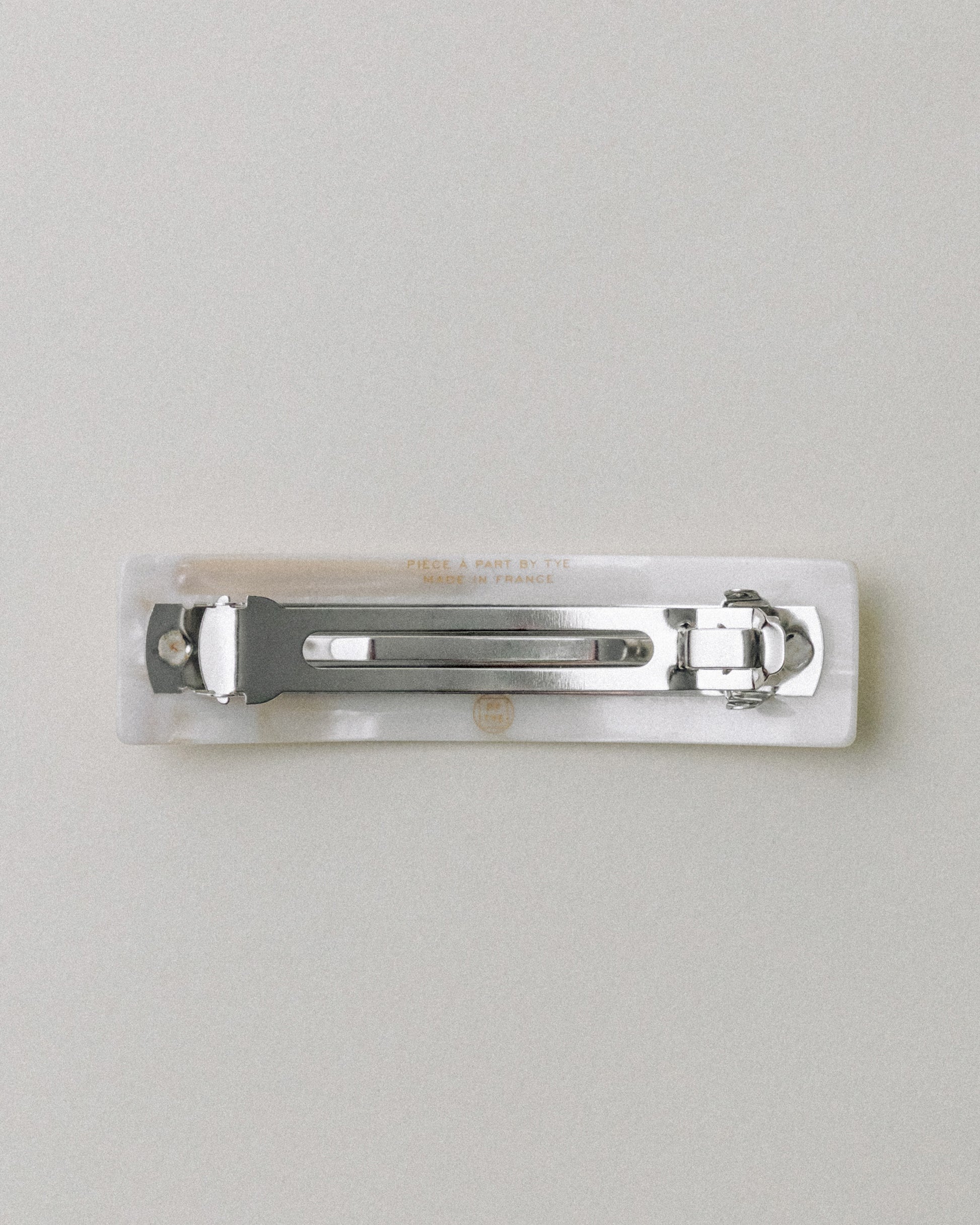 BARRETTE CARRÉE LARGE IVORY