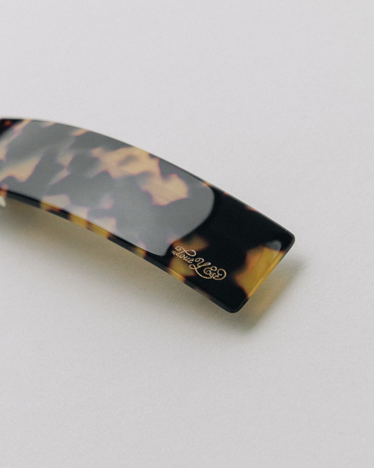 BARRETTE CARRÉE LARGE LEOPARD