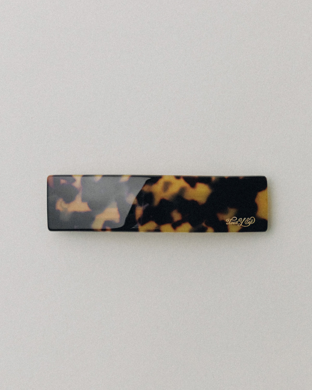 BARRETTE CARRÉE LARGE LEOPARD