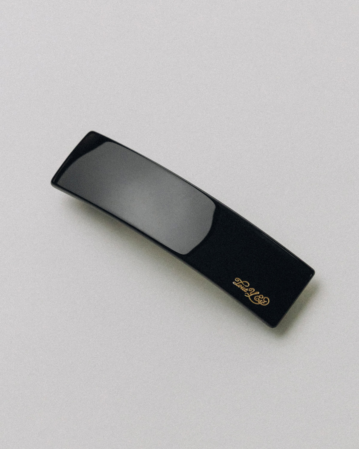 BARRETTE CARRÉE LARGE BLACK