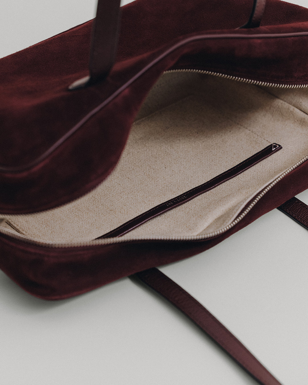 SAC LOQUET SUEDE BURGUNDY