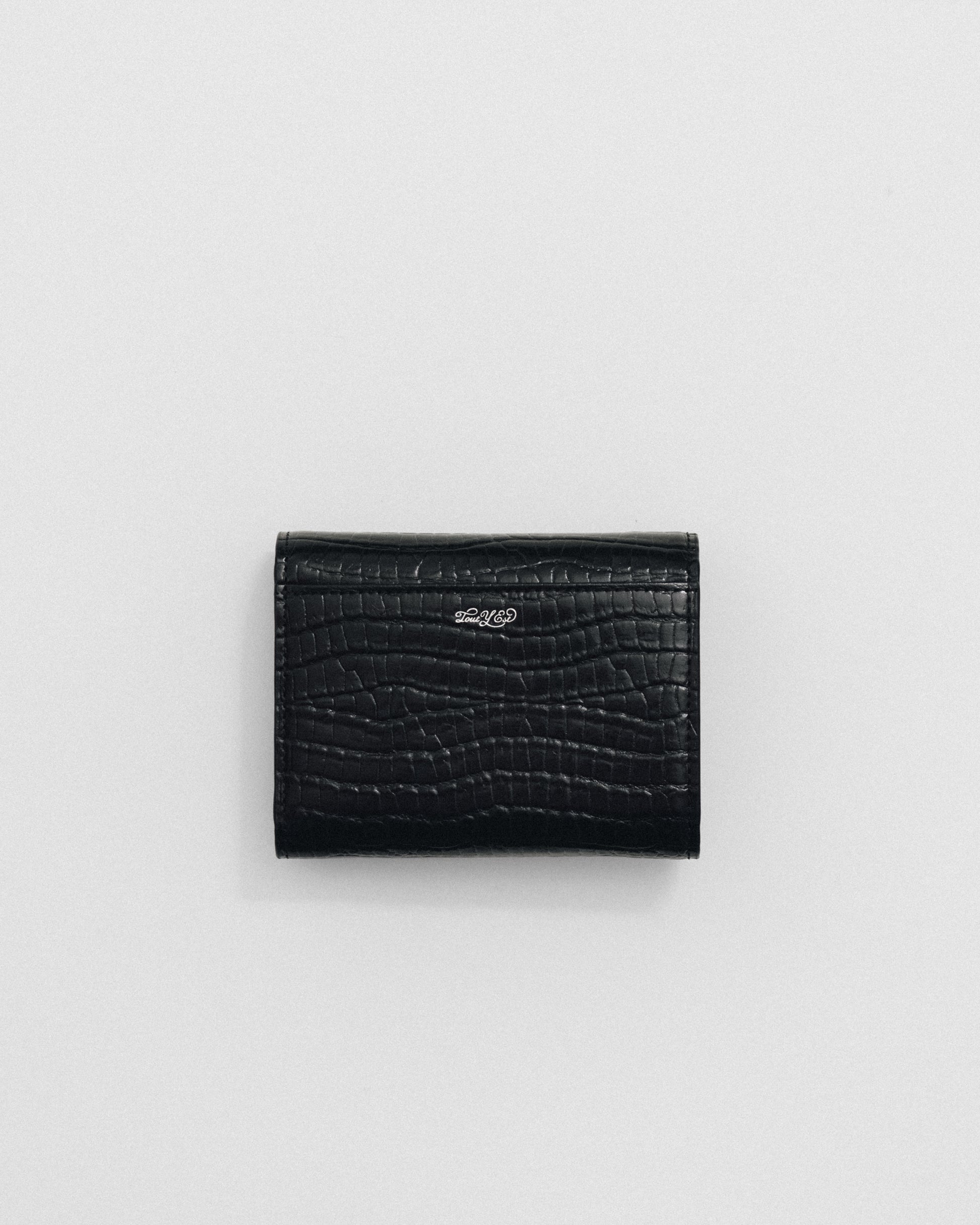 PORTEFEUILLE LOQUET CROCO BLACK