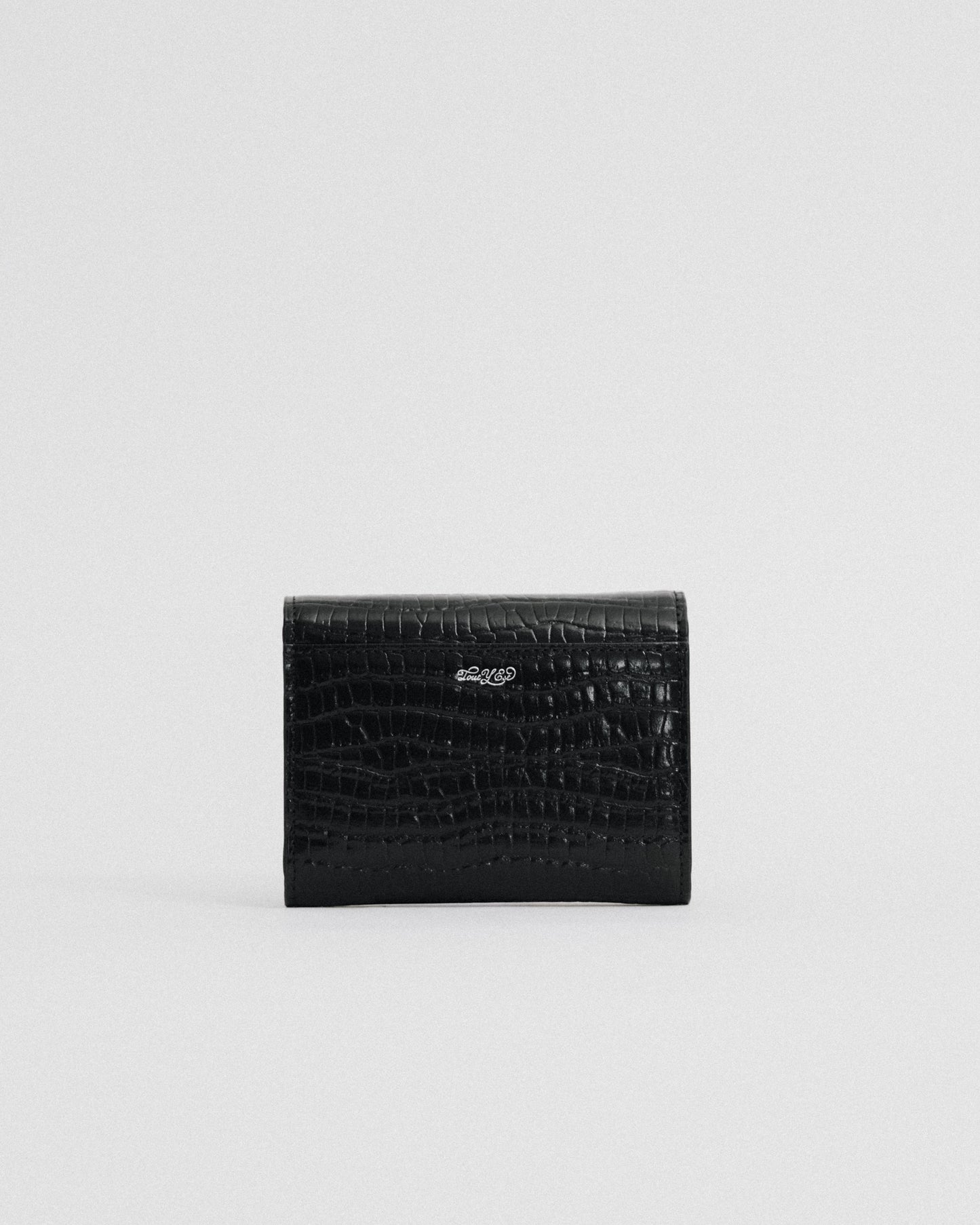 PORTEFEUILLE LOQUET CROCO BLACK