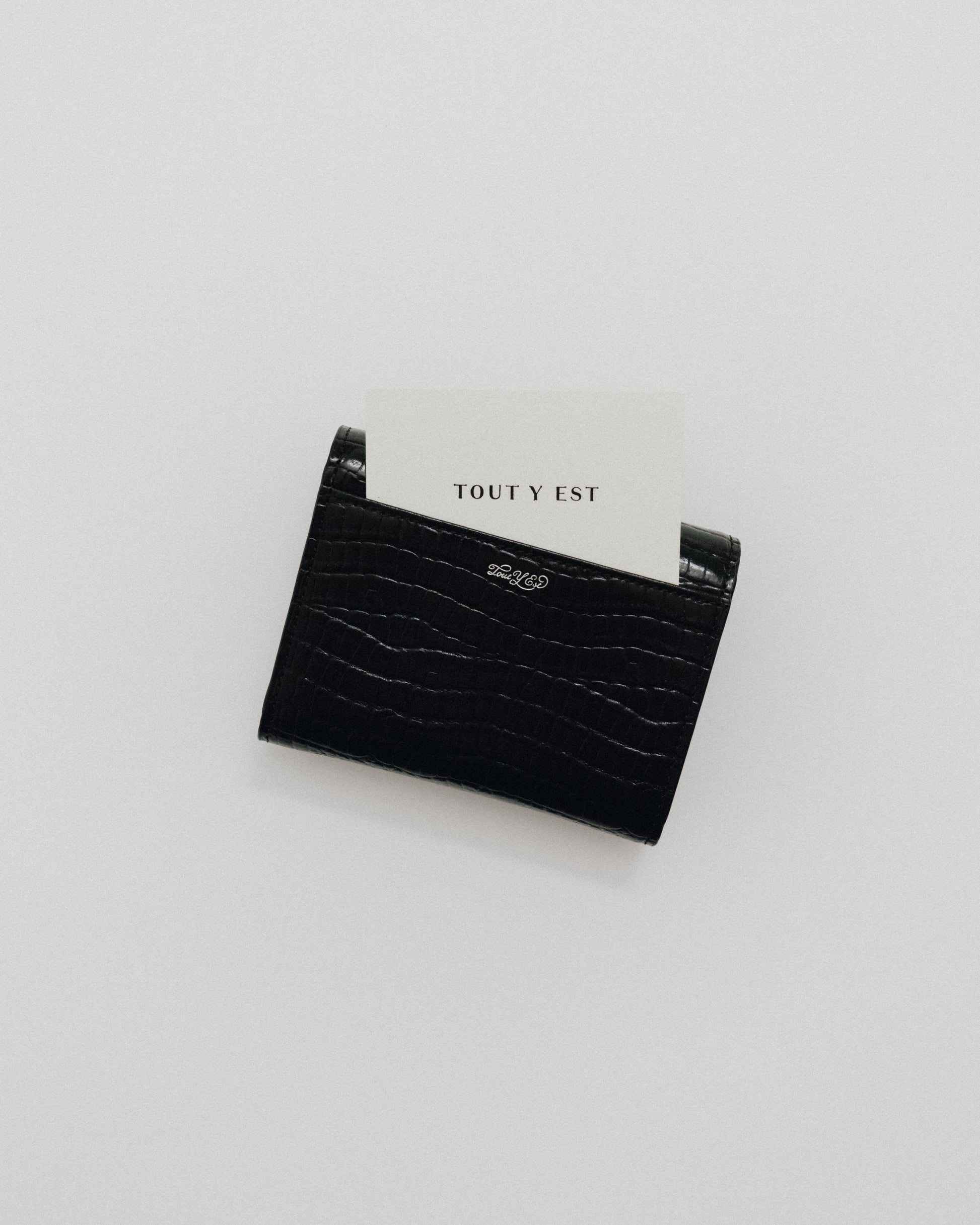 PORTEFEUILLE LOQUET CROCO BLACK