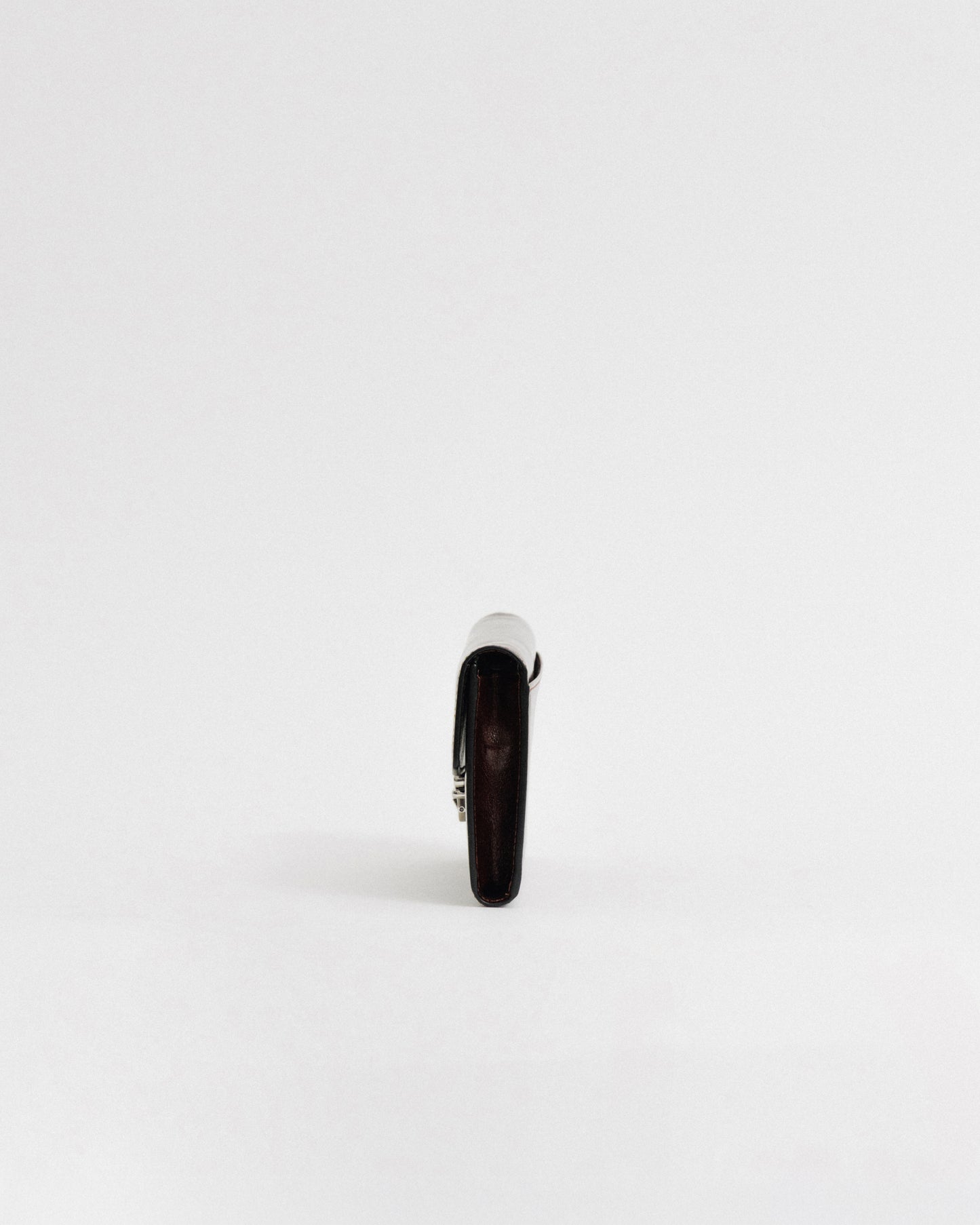 PORTE CARTES LOQUET ÉPAULE BROWN