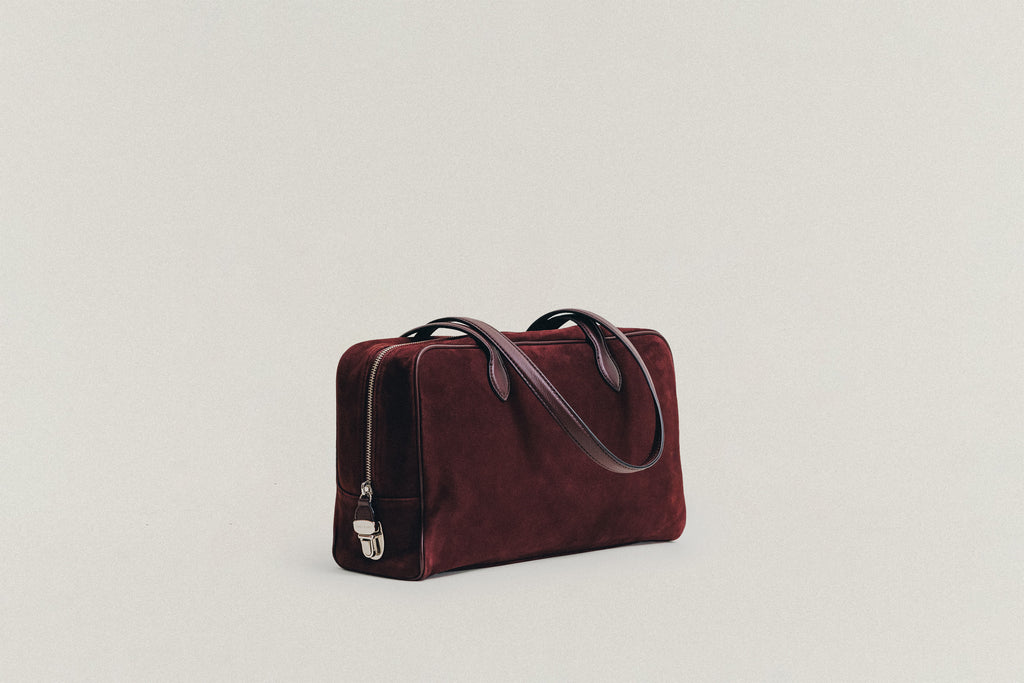 SAC LOQUET SUEDE BURGUNDY