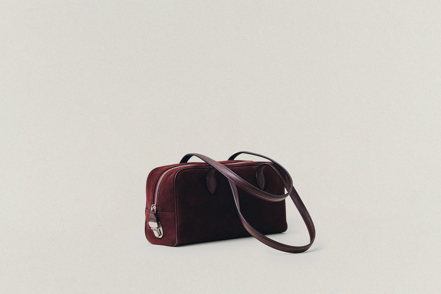 SAC LOQUET SMALL SUEDE BURGUNDY