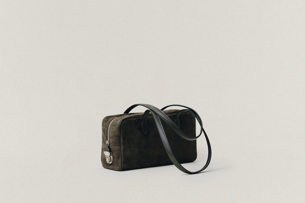 SAC LOQUET SMALL SUEDE KHAKI