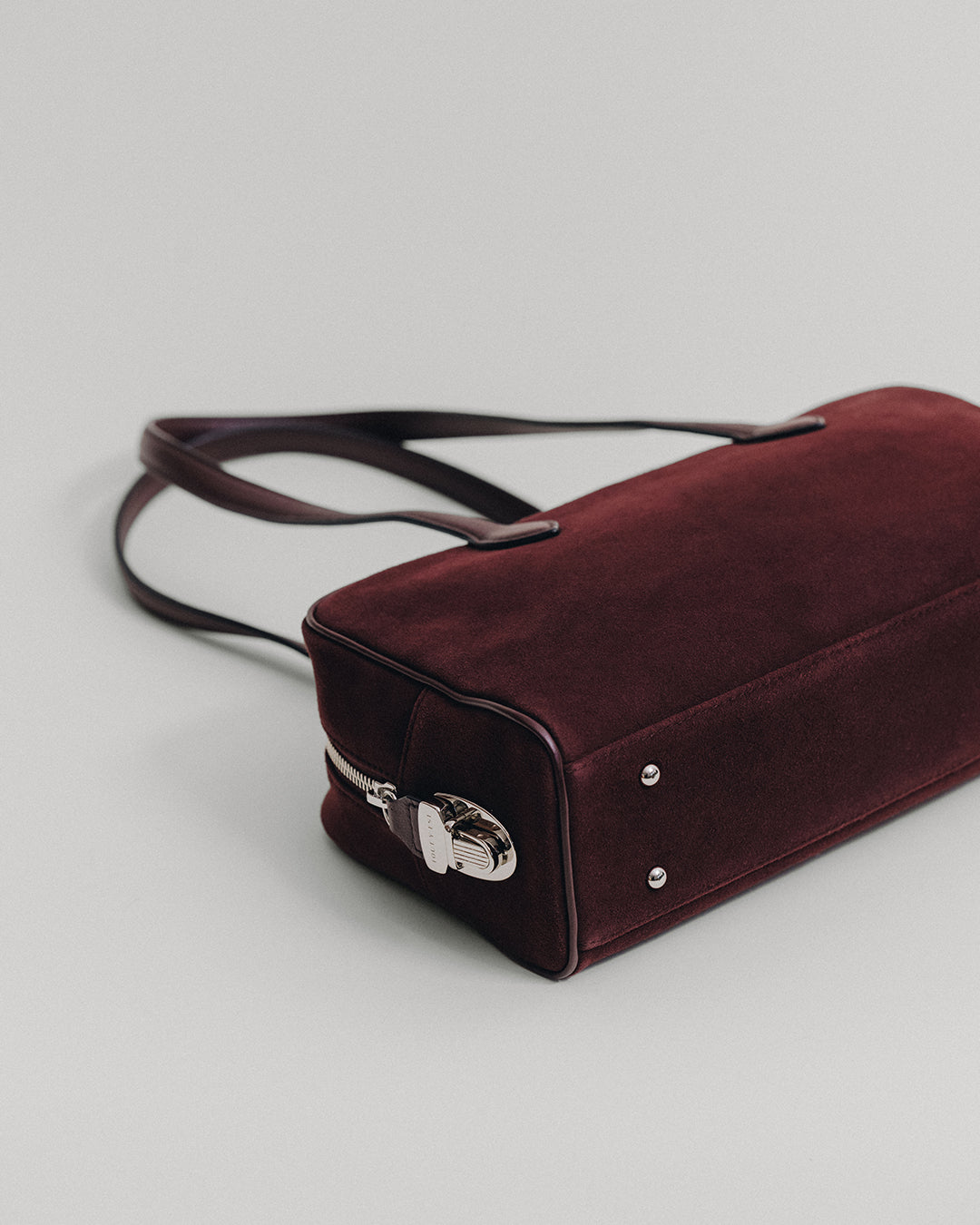 SAC LOQUET SMALL SUEDE BURGUNDY