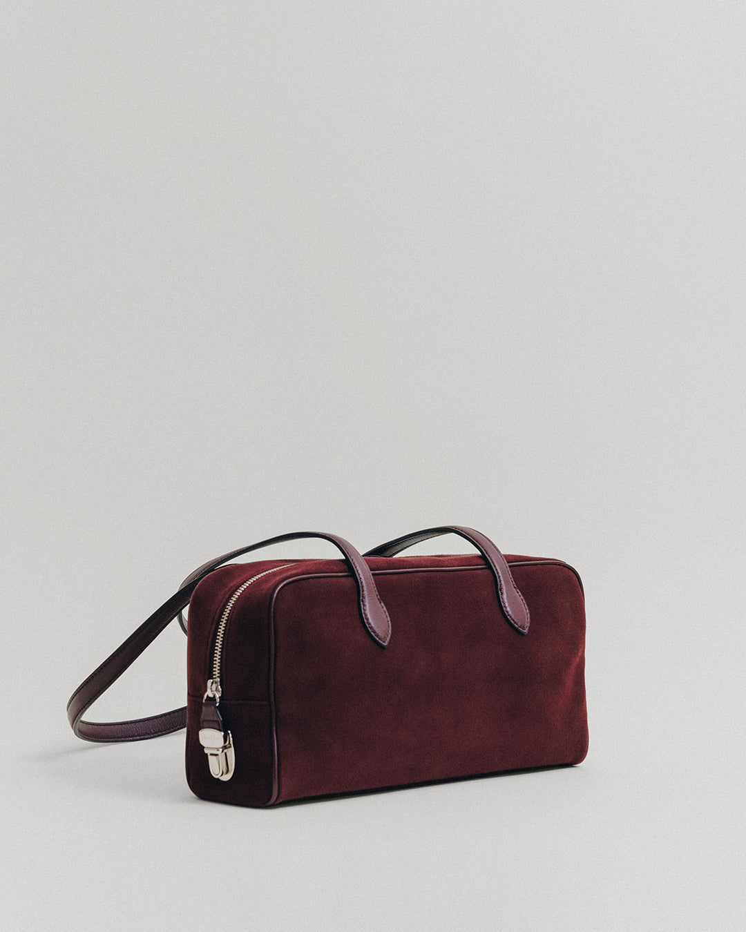 SAC LOQUET SMALL SUEDE BURGUNDY