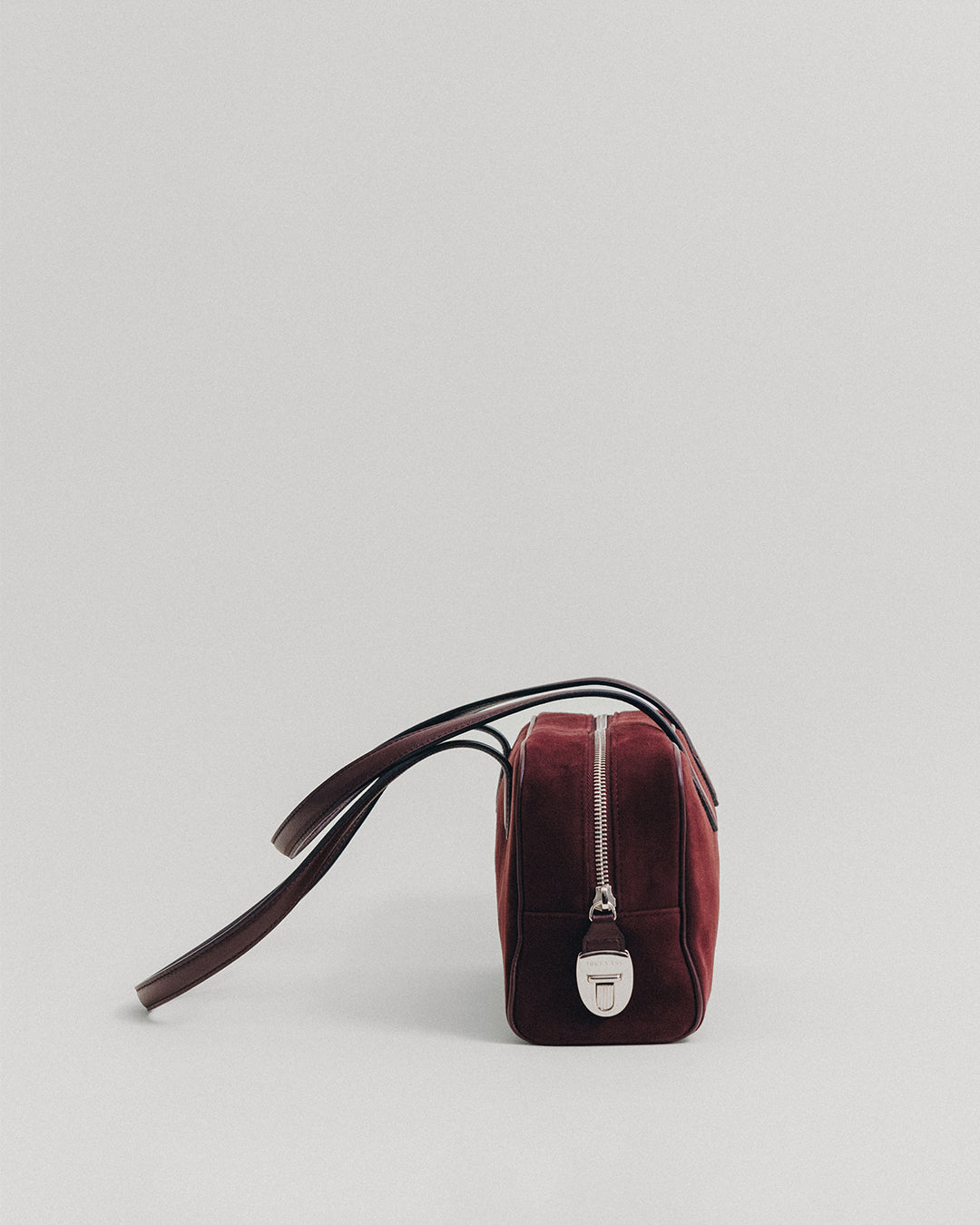 SAC LOQUET SMALL SUEDE BURGUNDY