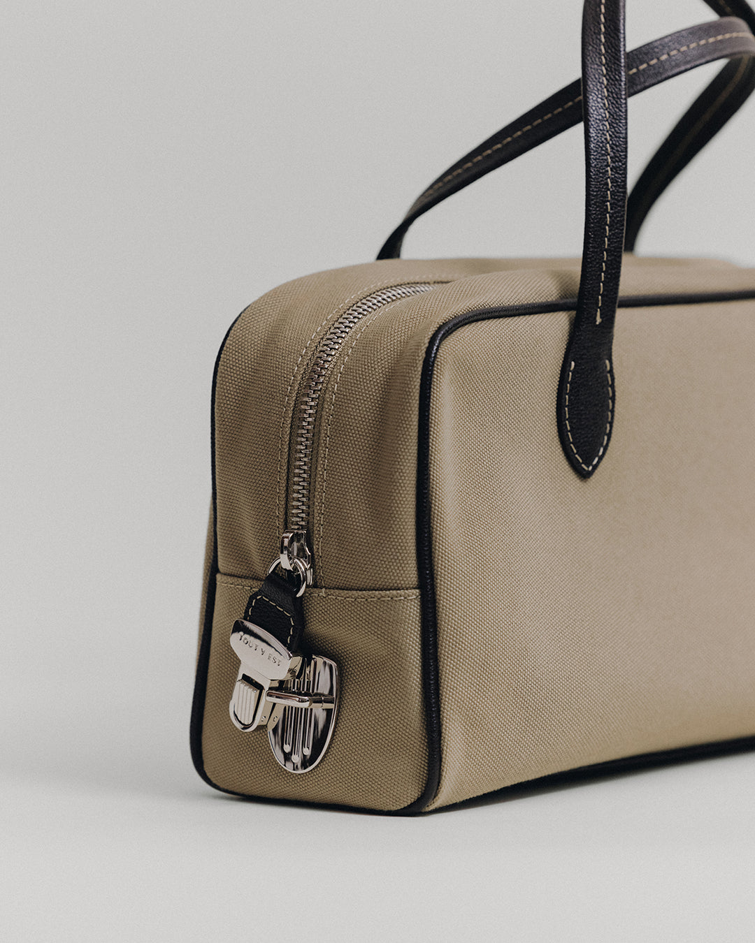 SAC LOQUET TOILE SMALL BEIGE