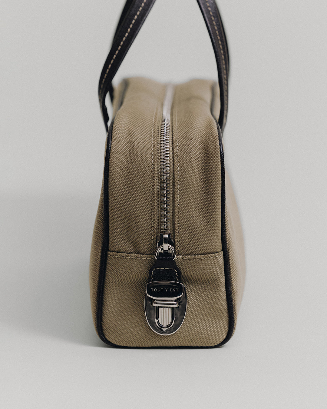 SAC LOQUET TOILE SMALL BEIGE