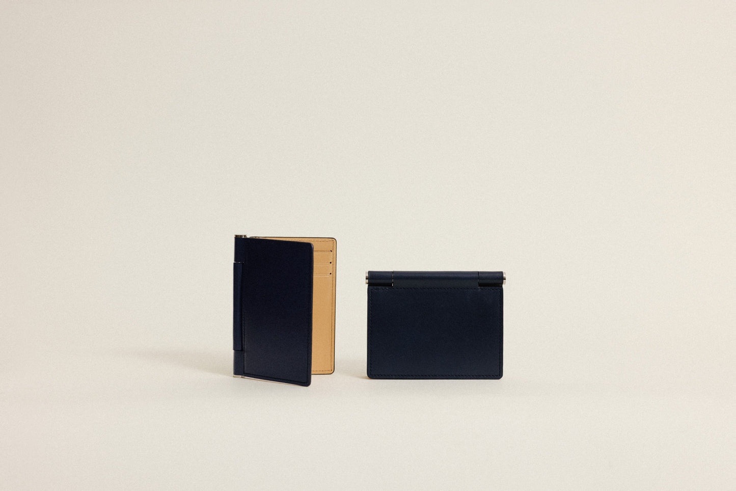PORTE CARTES DE VISITE PAUMELLE NAVY / NATURAL