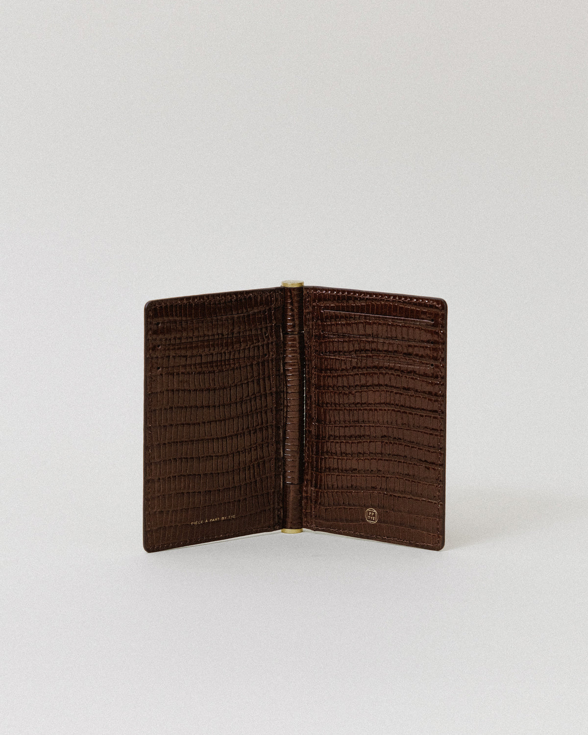 PORTE CARTES PAUMELLE LIZARD CHOCOLATE