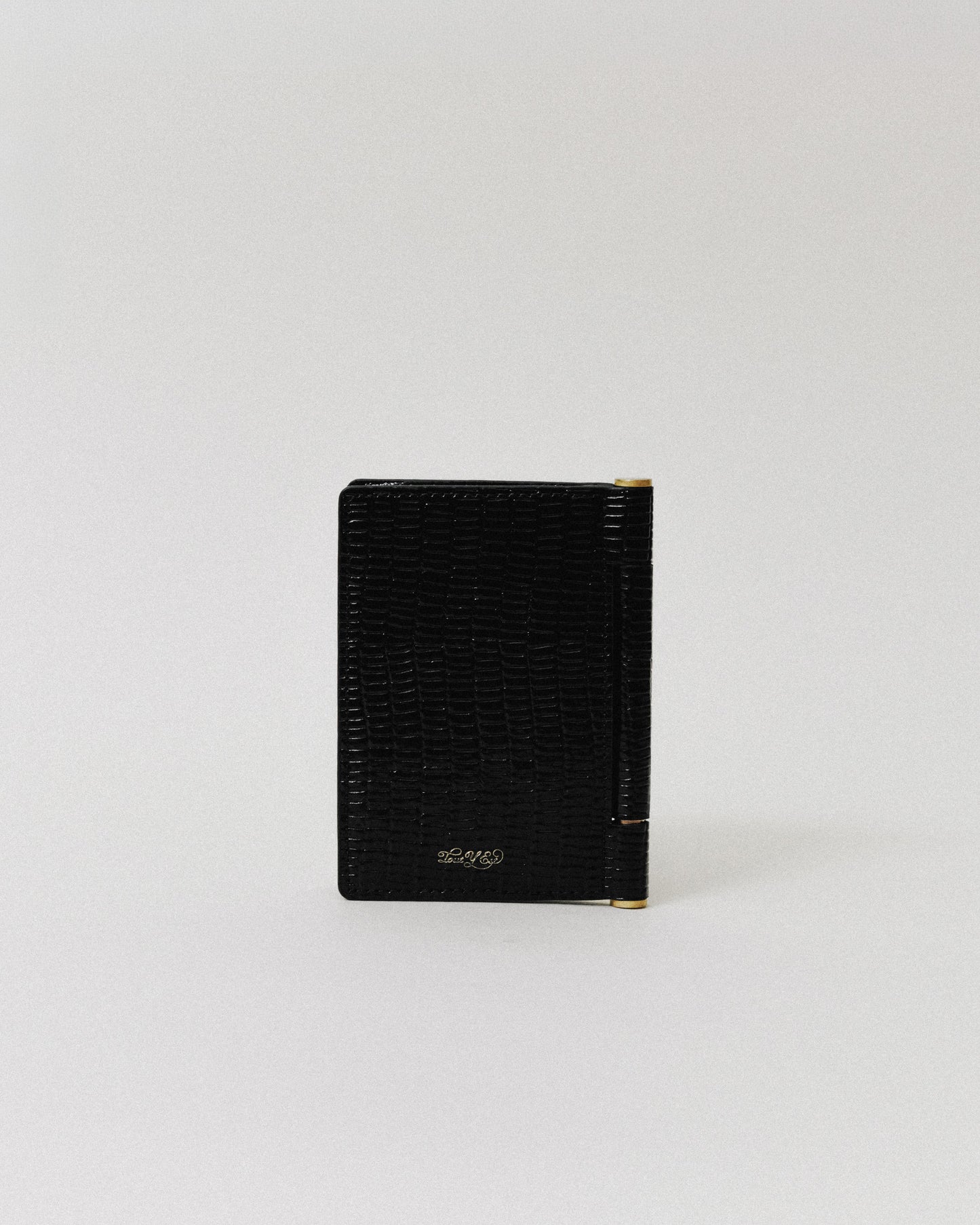 PORTE CARTES PAUMELLE LIZARD BLACK