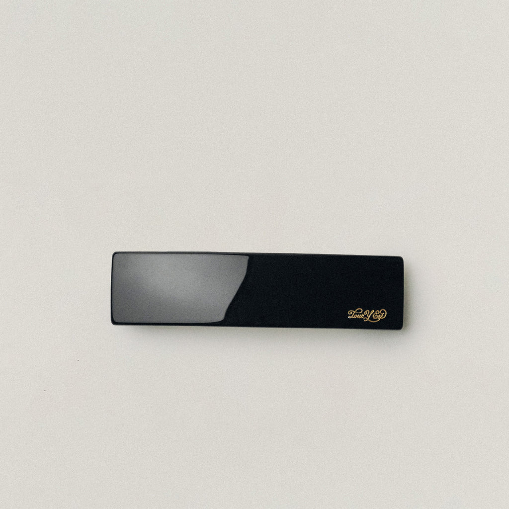 BARRETTE CARRÉE LARGE BLACK