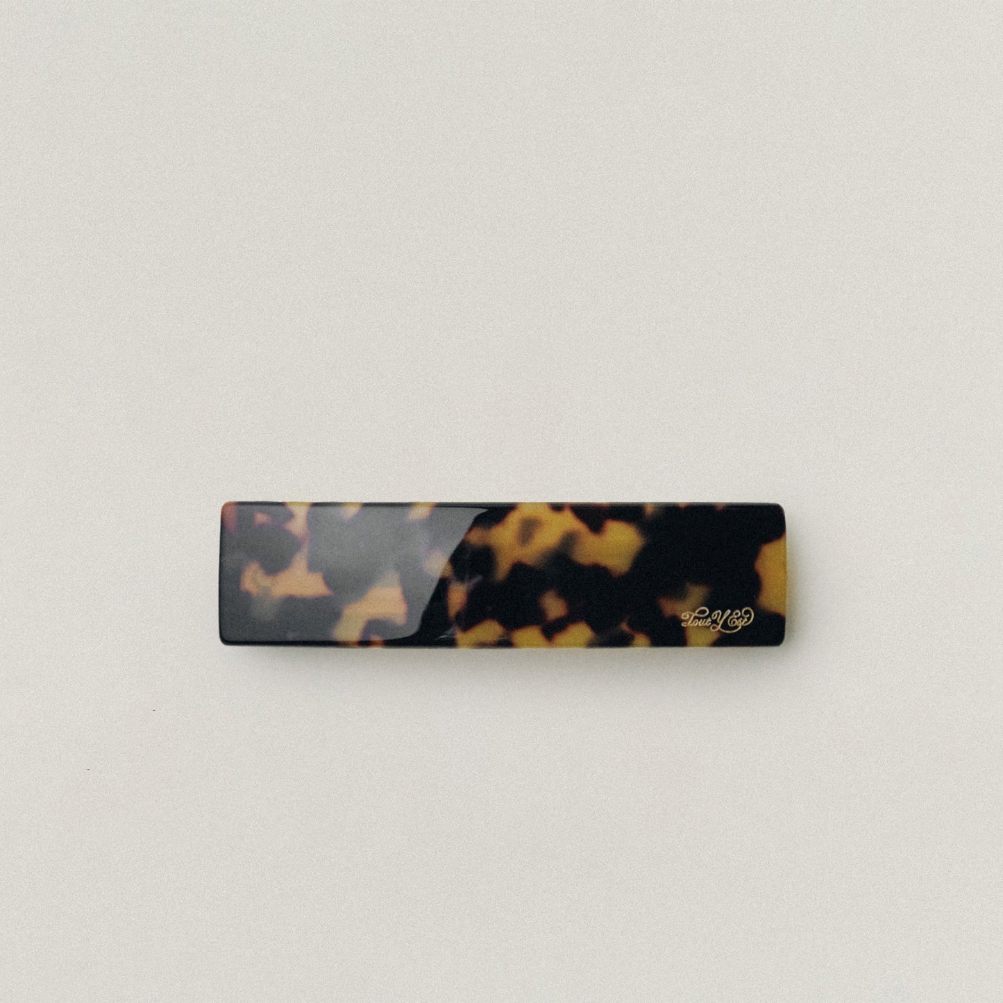 BARRETTE CARRÉE LARGE LEOPARD