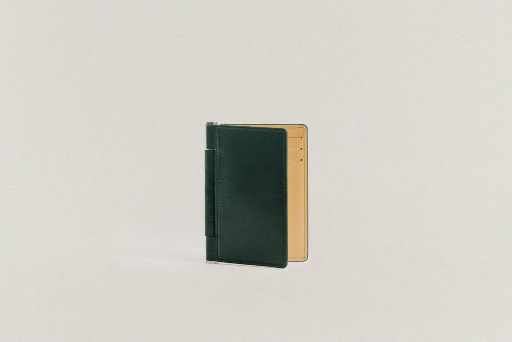 PORTE CARTES PAUMELLE GREEN / NATURAL
