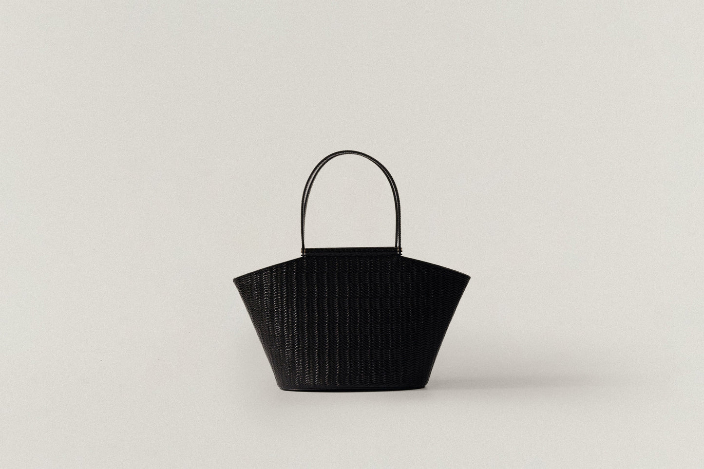 SAC ÉTIRÉ SMALL WEAVE BLACK
